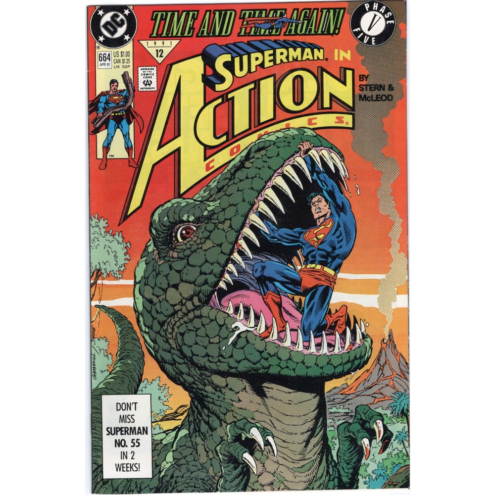 DC Action Comics 664 Superman Time and Time Again Phase 5 April 1991 VF